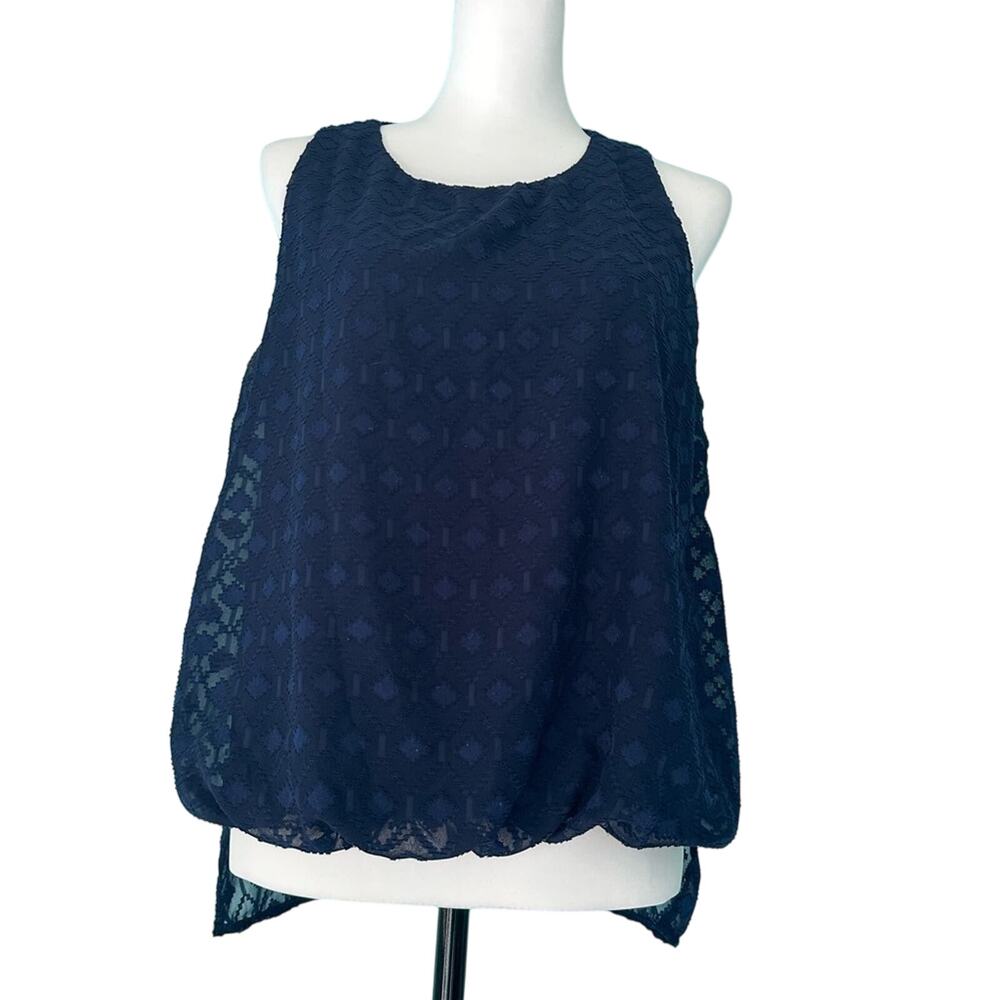 IZ Byer Navy Dressy Tank Size XL